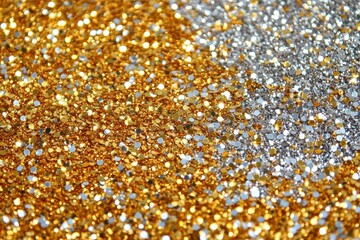 Luxurious Glitter Background with Gold and Silver Sparkles for Celebrations