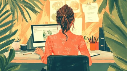 Poster - work-life balance is essential for professional women to thrive.