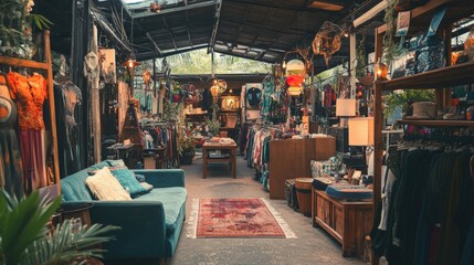 Fototapete - Write about the impact of vintage markets.