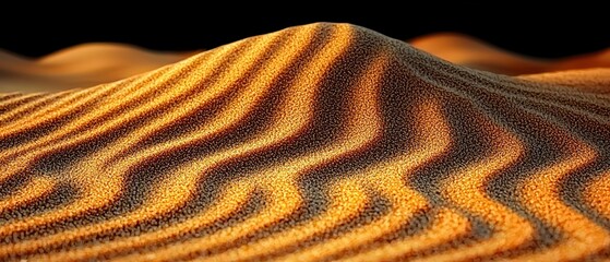 Aufkleber - Golden Sand Dunes Under a Dark Sky