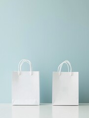Poster - A split image of two shopping bags, one labeled high price and the other labeled value, placed against a minimalist backdrop with ample copy space.