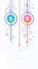 Poster - A minimalist design featuring two price charts, one labeled cost and the other labeled value, set against a neutral background with ample copy space.