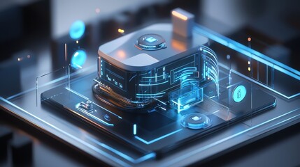 Poster - Futuristic Smart Home 3D Visualization Concept