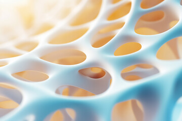 Poster - Layers of vibrant material take shape in a captivating 3D printing process, highlighting creative craftsmanship