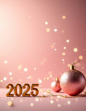 christmas background with balls