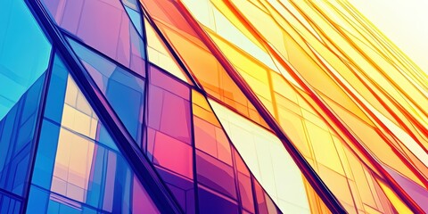Poster - Abstract Glass Building.