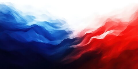 Poster - Vibrant Abstract Blue and Red Gradient Background