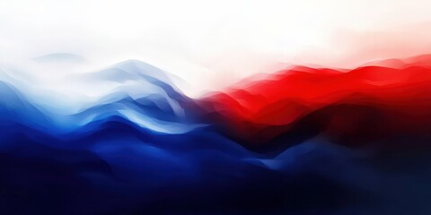 Poster - Abstract Blue and Red Gradient Background