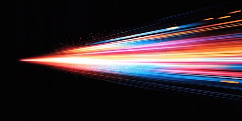 Poster - Abstract Motion Concept of Lightspeed Travel