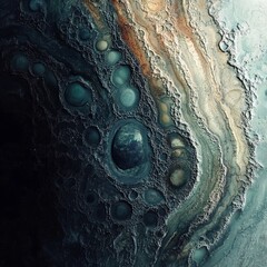 Wall Mural - background with planet