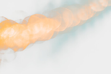 Aufkleber - transparent Abstract bokeh lights in blue and orange.
