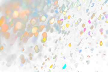 Aufkleber - Abstract transparent background with colorful bokeh and glitter.