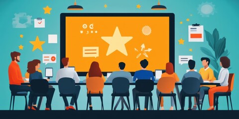 Poster - Team Analyzes Customer Feedback to Highlight Positive Reviews and Develop Improvement Strategies for Enhanced Retention
