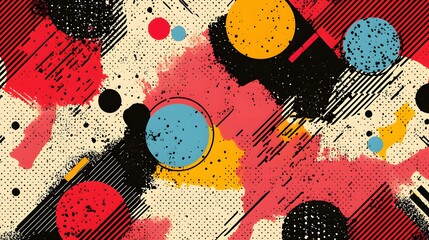 Poster - Colorful Abstract Geometric Shapes Background Design