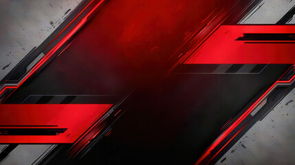 Poster - A red and black striped background with a white line in the middle