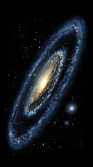 Aufkleber - Stunning spiral galaxy illuminated by bright stars cosmic dust in deep space