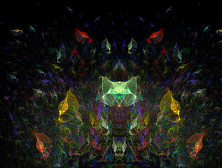 Imaginatory fractal abstract background Image