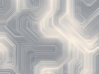 Poster - Abstract geometric pattern with smooth lines on a light background.