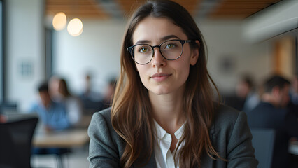 portrait of a smiling businesswoman