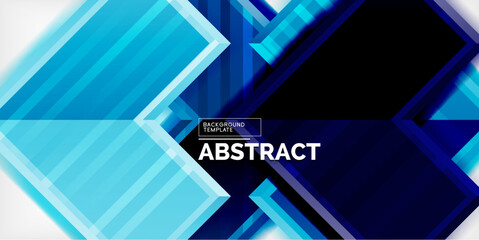 Aufkleber - Arrow symbols created with 3d effects and line texture geometric abstract background