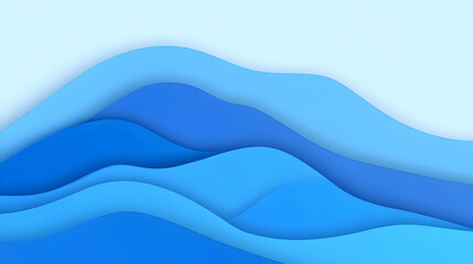 Abstract blue wave background with a light blue gradient.