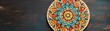 © Manita - Colorful mandala art on wood, showcasing intricate designs and vibrant hues, perfect for decoration or relaxation.