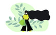 © IM Studio - Ilustração Vetorial caricatura, vector, ilustração, mulheres, dia das bruxas, dinheiro, comércio, silhueta, amor, design, caracter, gente, divertimento, garoto