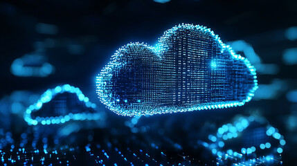 Aufkleber - loud technology concept with abstract digital background	
