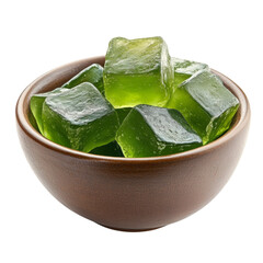 Aufkleber - Green jellies in bowl isolated PNG