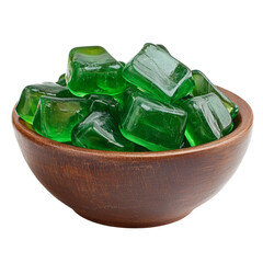 Aufkleber - Green jellies in bowl isolated PNG