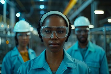 Poster - Factory Engineers Engaged in Industrial Research and Development of 3D Manufacturing