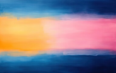 Poster - Abstract colorful gradient background in blue, pink, and yellow hues.