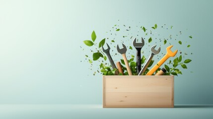 Poster - a toolbox filled with tools representing various skills and expertise, highlighting the importance o
