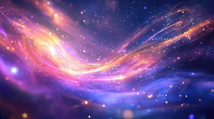 Wall Mural - magic-themed background with swirling light trails, ethereal colors, and glowing enchantments, evoki