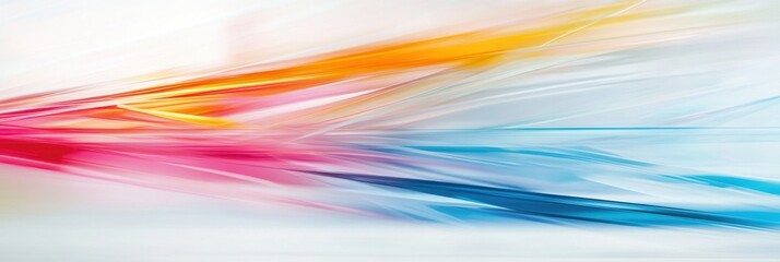 Poster - Dynamic Colorful Arrows Overlapping on a White Background for Direction and Energy