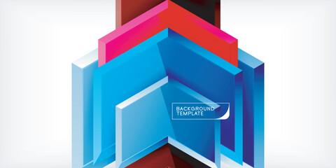Poster - Technology dynamic arrow geometric background. Vector Illustration For Wallpaper, Banner, Background, Card, Book Illustration, landing page