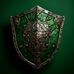 design concept of medival object on a green screen background