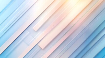 Poster - A modern abstract background featuring soft pastel colors and dynamic lines creating a sense of depth and movement.