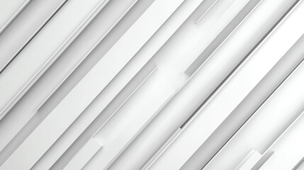 Poster - Modern abstract background with sleek white lines creating depth and texture, perfect for design projects and presentations.