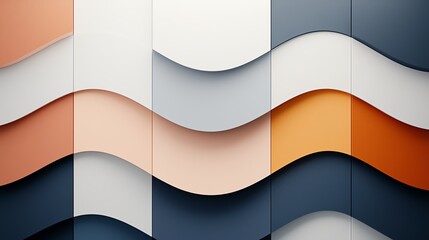 Poster - Abstract design featuring colorful waves, perfect for backgrounds, wallpapers, or modern art projects.