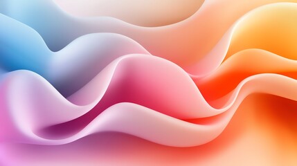 Poster - A stunning abstract wave design featuring smooth gradients and vibrant colors, perfect for backgrounds and creative projects.