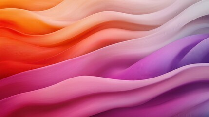 Poster - A vibrant abstract wave pattern in warm and cool colors, creating a visually stunning flow that evokes movement and depth.