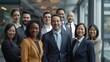 © Akmalism Photography - Smiling group of ethnically diverse businessmen and businesswomen.
