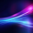 © kaite - Abstract blue and purple gradient background with a light effect and speed motion lines, an AI technology concept