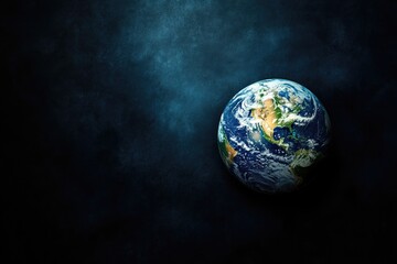 Poster - Image of the Earth from space, showing its curvature and blue oceans