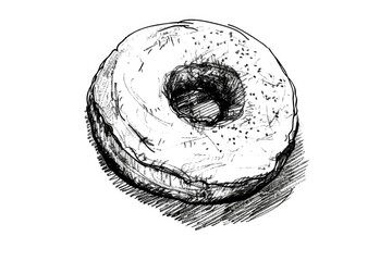 Poster - A simple illustration of a classic treat in grayscale