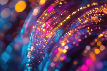 Poster - A blurred image of a vibrant and colorful background