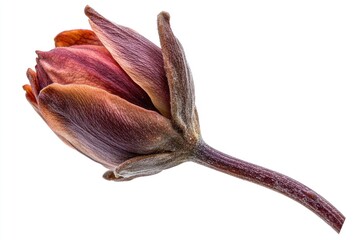 Poster - A single flower on a clean white background
