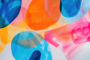 Poster - A cluster of vibrant balloons suspended in mid-air, ready for a celebration or event