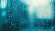 © Tonadech - Water drops cascading down a window during a light drizzle
